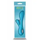 Revel Galaxy – двухмоторный силиконовый вибратор, 10 режимов – синий – 15,6 см — Фото 4