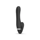 No-Parts Avery be dirželių strapon vibruojantis dildas – 22 cm (8.7″) – juodas — Nuotrauka 5