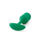 b-Vibe Snug Plug 2 raskusega anaaltapp – 11.4 cm – Roheline — Foto 3