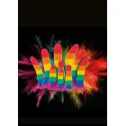 Unicorn Dancer dildo – 17.5 cm (7″) – Daudzkrāsains Foto 4