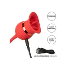 French Kiss Casanova dvigubas vibratorius – raudonas — Nuotrauka 6