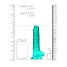 Realistic Dildo with Balls and Suction Cup – 19 cm (7.4″) – Clear — Photo 5