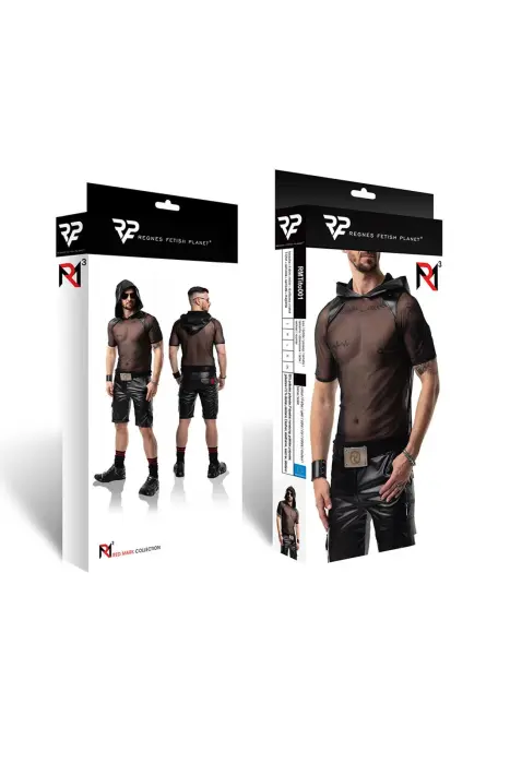 RMTito001 Mesh T-shirt with Hood – L