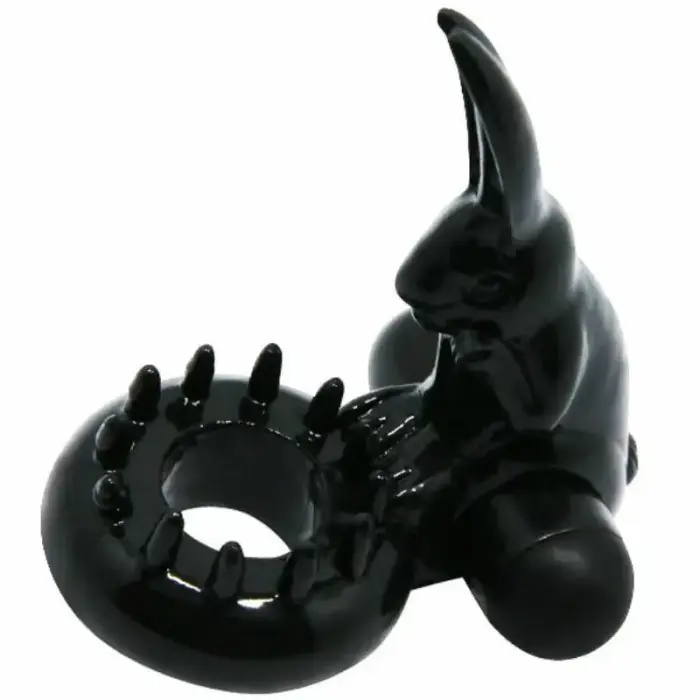 Baile Sweet Ring Intimate Stimulation System with Rabbit Attachment – Black