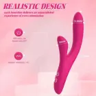 Kinky Pleasure Model Y Vibey dvigubas triušio vibratorius – 23.5 cm (9.3″) – rožinis — Nuotrauka 8