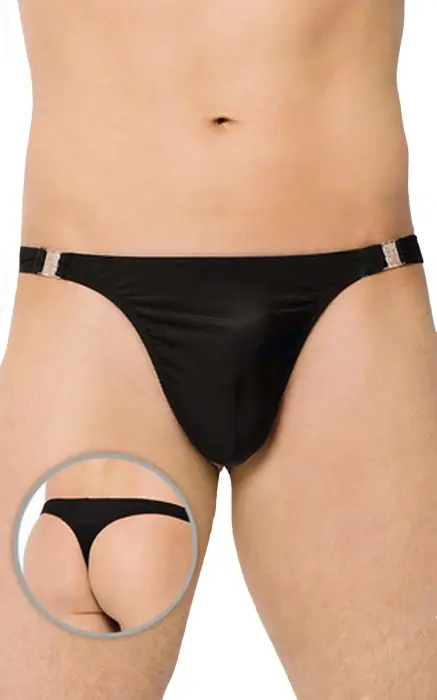 Satin Thong 4432 – Black – XL