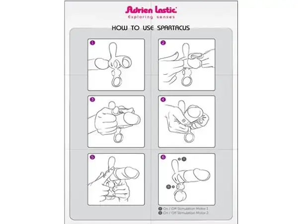 Spartacus R vibrējošs dzimumlocekļa gredzens ar sēklinieku gredzenu Foto 4