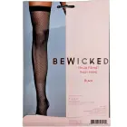 Be Wicked nailonist võrksukad kuni reieni – mustad – One Size — Foto 5