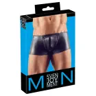 Svenjoyment spīdīgas wetlook biksītes ar rāvējslēdzējiem – melnas – XL — Foto 1