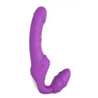 VIBES OF LOVE Double Dipper strap-on vibraator – lilla — Foto 3