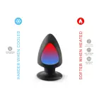 Plug-Model 1 divslāņu anālais spraudnis – 9 cm – Melns — Foto 4