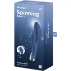 Satisfyer Spinning Rabbit 1 triušio vibratorius – 15 cm – mėlynas — Nuotrauka 4