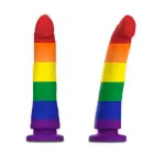 Mythology Devon Pride – liquid silicone fantasy dildo with suction cup – rainbow – M – 16.5 cm — Photo 6