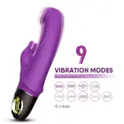 Meteor triušio vibratorius – 22.7 cm (8.9″) – violetinis — Nuotrauka 3