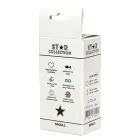 Star Collection – Черная силиконовая анальная пробка S – Фиолетовый камень — Фото 2