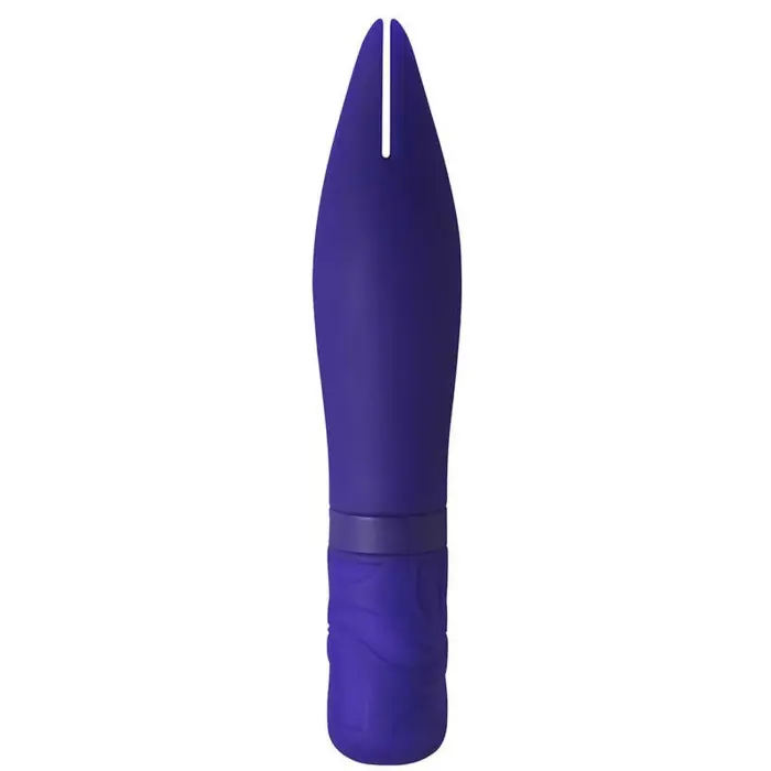 Uzlādējams mini vibrators Universe BonBon's Powerful Spear – 15.2 cm (6″) – zils