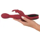 Triušio vibratorius – 26.5 cm (10.4″) – raudonas — Nuotrauka 3