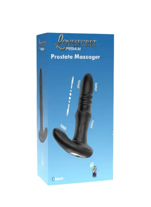 Lovesecret Premium prostata massaažija – 12 cm (4.7″) – Must