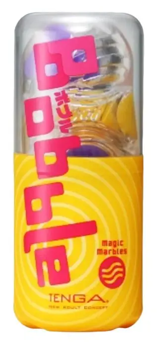Tenga Bobble Magic Marbles masturbators – 14 cm – caurspīdīgs