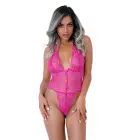 Sirsniņu mežģīņu bodijs – rozā – L/XL — Foto 3