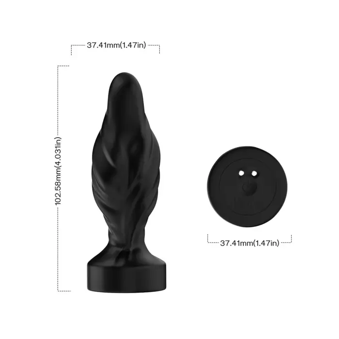 Limonster Vibrating Anal Plug – Black