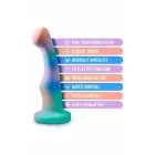 AVANT Opal Dreams Platinum Silicone Dildo with Suction Base – 15.2 cm, Aqua — Photo 5