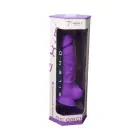 Silex realistiškas dildo – 17.5 cm (7″) – Violetinis — Nuotrauka 8