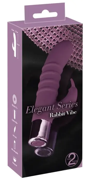 Elegant Series кролик-вибратор – 16 cm – розовый