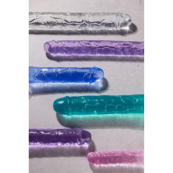 Реалистичный двойной дилдо – 45 см (18″) – Прозрачный Фото num