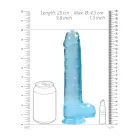 REALROCK Crystal Clear Realistic Dildo with Balls – 9" / 25 cm – piesūceknis — Foto 7