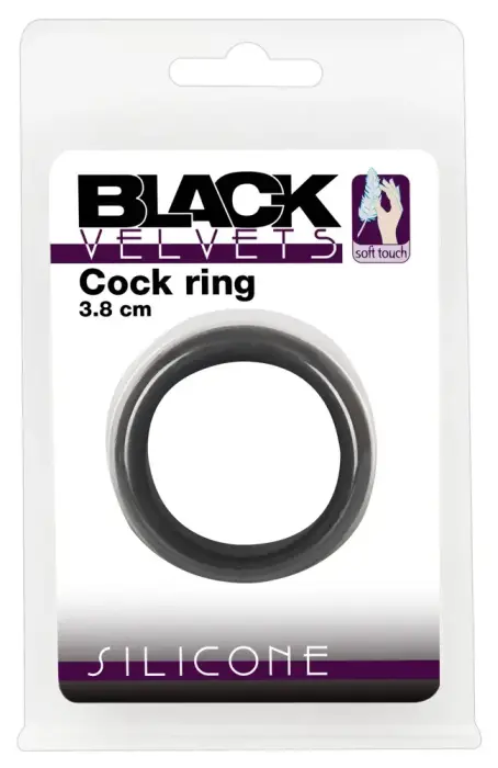 Black Velvets peenis võru – 3.8 cm – must