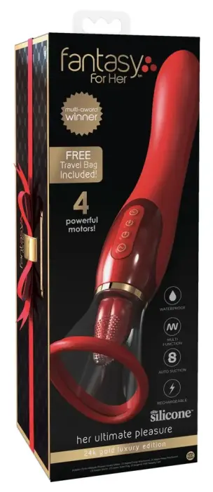 FFH Her Ultimate Pleasure Holi luksusa vibrators – 25.4 cm (10″) – rozā
