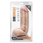 Dr. Skin Mr. D реалистичный дилдо с яичками и присоской – 21.6 cm (8.5″) – телесный — Фото 1