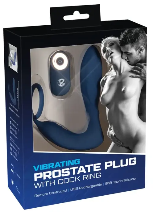 Vibrating Prostate Plug – 14.5 cm (5.7″) – Black