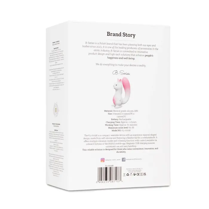 Squirrel Smart Tail App-Controlled Suction Vibrator – 10 cm (3.9″)