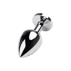 Sudraba anālais spraudnis ar dārgakmeni – M – Sarkans Foto 2