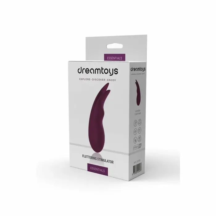 ESSENTIALS Fluttering Stimulator – интимный прибор – фиолетовый – 5 скоростей – 18,5 см