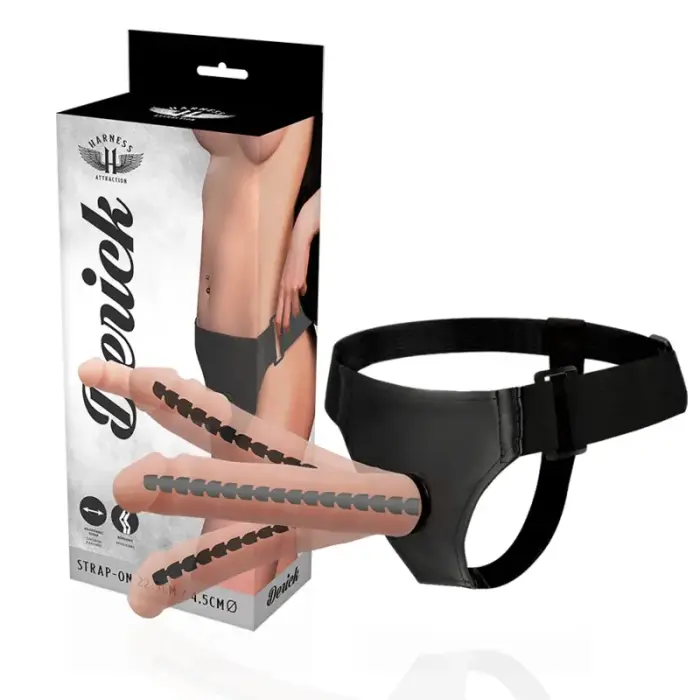 Harness Attraction Derick strap-on dildo – 22.5 cm (8.9″) – miesas krāsa