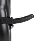 Hollow Strap-On Dildo without Balls – 20.5 cm (8″) – Black — Photo 3