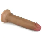 LoveToy Dual Layered Platinum Silicone Cock – realistlik kahekihiline dildo – silikoon – 17,8 cm — Foto 6
