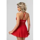 Christine Pandora – lace babydoll with flared skirt – adjustable thin straps – red – L/XL — Photo 2