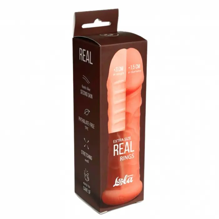 Real Extra Size locekļa uzmava – miesas krāsa