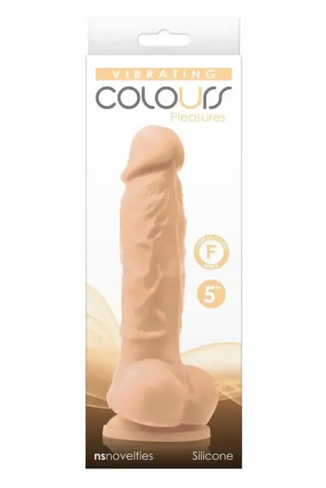Colours Pleasures Vibe – реалистичный перезаряжаемый силиконовый вибратор – телесный – 12,7 см