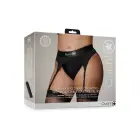 Vibreerivad strap-on tangad reguleeritavate sukahoidjatega – XL/XXL – mustad — Foto 1