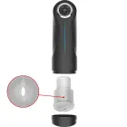 Jamyjob Milker Intimate Machine aukštyn ir žemyn judesių vandeniui atsparus TPE masturbatorius – 27 cm – juodas — Nuotrauka 4