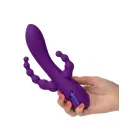 Long Beach Bootylicious trīskāršās darbības vibrators – violets — Foto 8