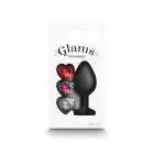 Glams Xchange Sirds vidējs dildo – M – Melns Foto 4