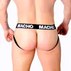 Macho MX27GR – synthetic leather jockstrap – grey-beige – L — Photo 6