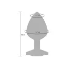 Starlight užpakaliuko brangakmenis – 9.5 cm – Sidabrinis — Nuotrauka 5