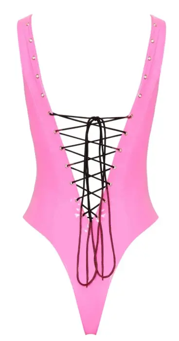 Black Level Vinyl Bodysuit – Pink – S Photo